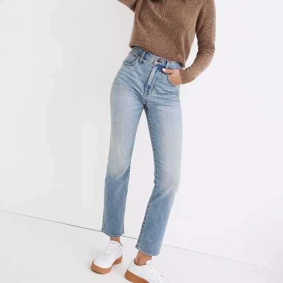 Madewell slim Demi boot jeans Dennis wash - Picture 1 of 10